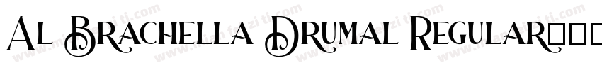 Al Brachella Drumal Regular字体转换